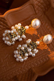 Orecchini vintage Golden Pearl Stile Corte Francese