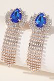 Orecchini con nappe a goccia d'acqua con strass scintillanti