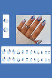 24 pezzi di pressione sulle unghie stampate falso unghie