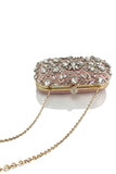 Pochette per feste nere con strass scintillante