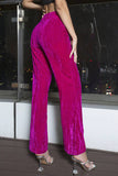Fucsia Donna Suit Pantaloni