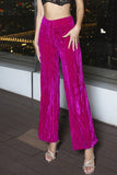 Fucsia Donna Suit Pantaloni