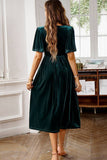 Velluto Scollo a V A Line Holiday Party Dress