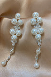 Orecchini di perline di perle bianche