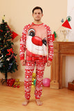 Set di pigiami abbinati per famiglie di Natale con stampa cervo rosso