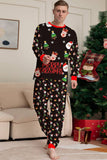 Babbo Natale e albero di Natale Set pigiama coordinato famiglia nero