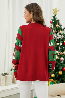 Renna rossa con sciarpa Maglione di Natale
