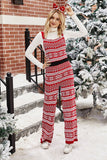 Tute in maglia con fiocco di neve rosso di Natale