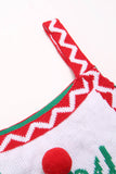 Tute in maglia con fiocco di neve rosso di Natale