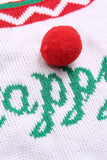 Tute in maglia con fiocco di neve rosso di Natale