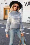Natale Caffè Collo Alto Pullover Maglione Lavorato A Maglia
