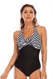 Stripes Halter Costume intero