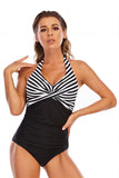 Stripes Halter Costume intero