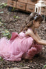 Carica l&#39;immagine nel visualizzatore di Gallery, Blush High Low Flower Girl Dress con fiori