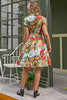 Carica l&#39;immagine nel visualizzatore di Gallery, Vintage Lemon Print Vestiti Anni 50 Abito Swing