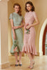 Carica l&#39;immagine nel visualizzatore di Gallery, Abito Bodycon in pizzo rosa 1960s