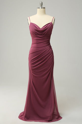 Fodero Spaghetti Spaghetti Desert Rose Plus Size Abito formale con schiena aperta
