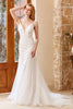 Carica l&#39;immagine nel visualizzatore di Gallery, Mermaid Chruch Sweep Train Abito da sposa
