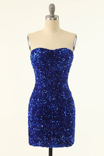 Paillettes nere Bodycon Abito da cocktail