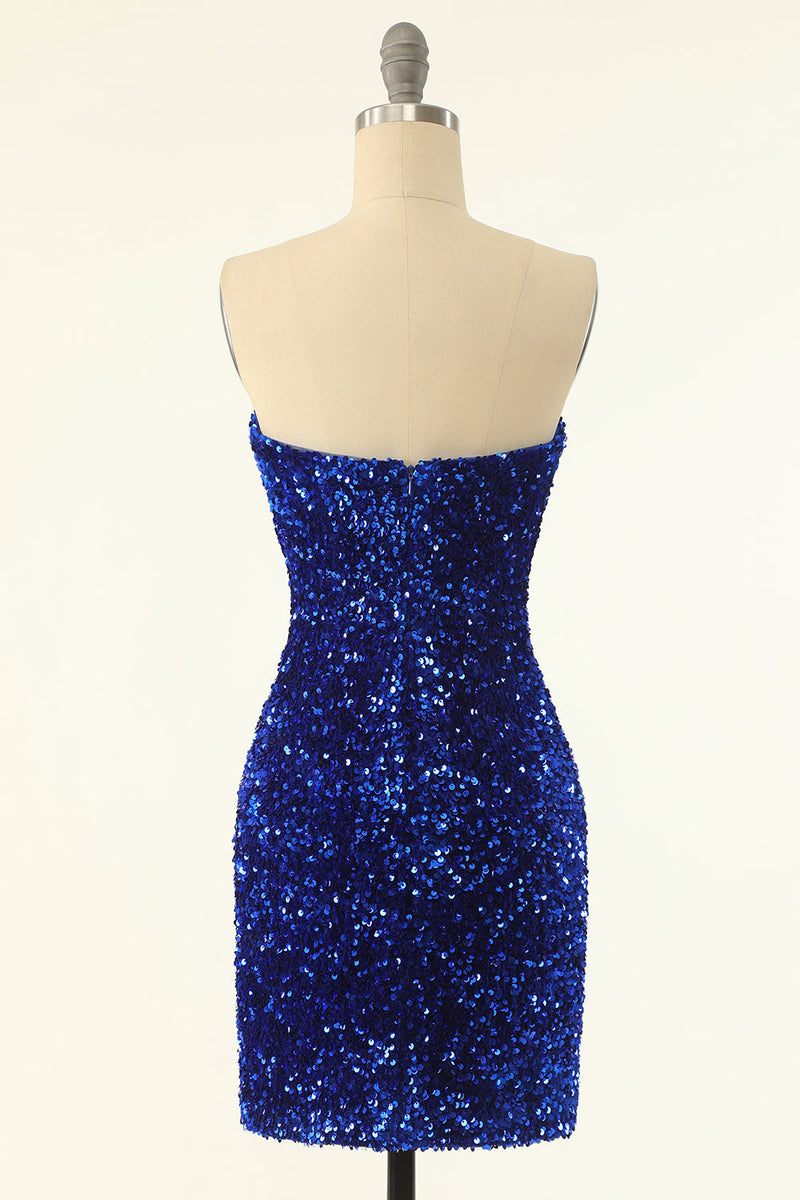 Carica l&#39;immagine nel visualizzatore di Gallery, Paillettes nere Bodycon Abito da cocktail