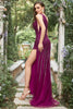 Carica l&#39;immagine nel visualizzatore di Gallery, Mermaid One Shoulder Dark Purple Beaded Long Prom Dress con spacco