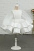 Carica l&#39;immagine nel visualizzatore di Gallery, Avorio Maniche Lunghe Fiore Ragazza Dress