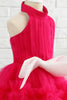 Carica l&#39;immagine nel visualizzatore di Gallery, Fuchsia Halter Flower Girl Abito