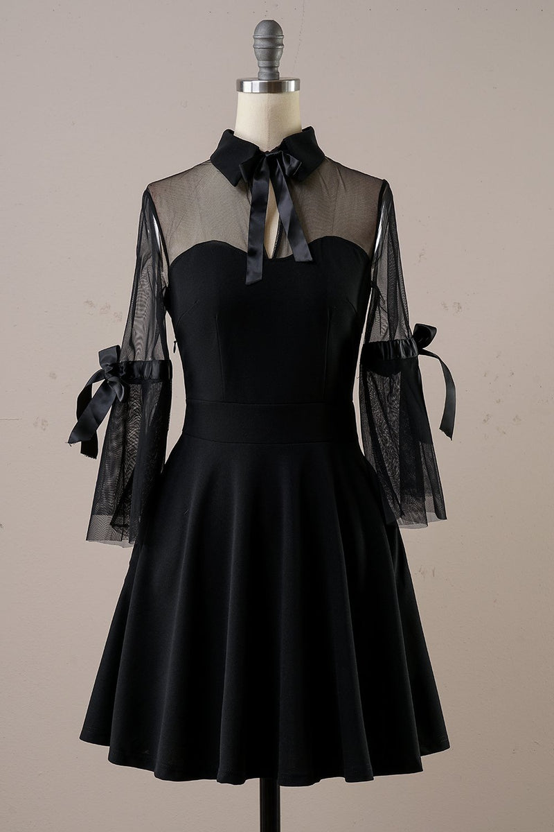 Carica l&#39;immagine nel visualizzatore di Gallery, Vestito Vintage Halloween nero