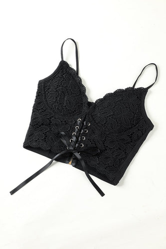 Pizzo Top Camisole Nero