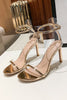 Carica l&#39;immagine nel visualizzatore di Gallery, Cinturini alla caviglia dorati Sandali Prom