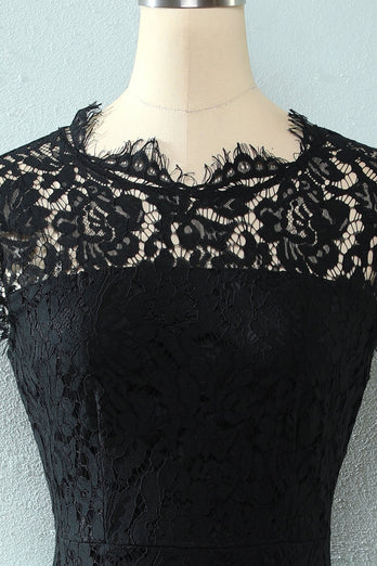 Abito in pizzo bodycon nero