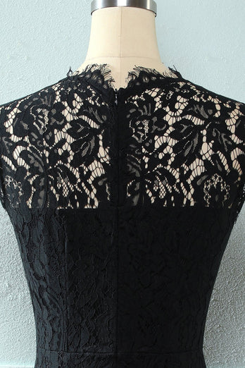 Abito in pizzo bodycon nero