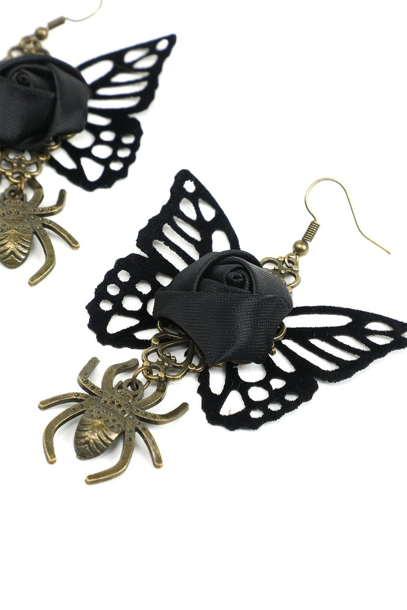 Carica l&#39;immagine nel visualizzatore di Gallery, Orecchini farfalla ragno di Halloween