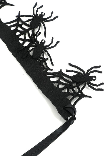 Corona di ragno spaventosa nera