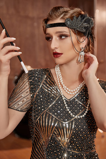 Set di accessori Flapper Black del 1920