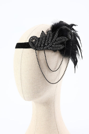 Set di accessori Flapper Black del 1920