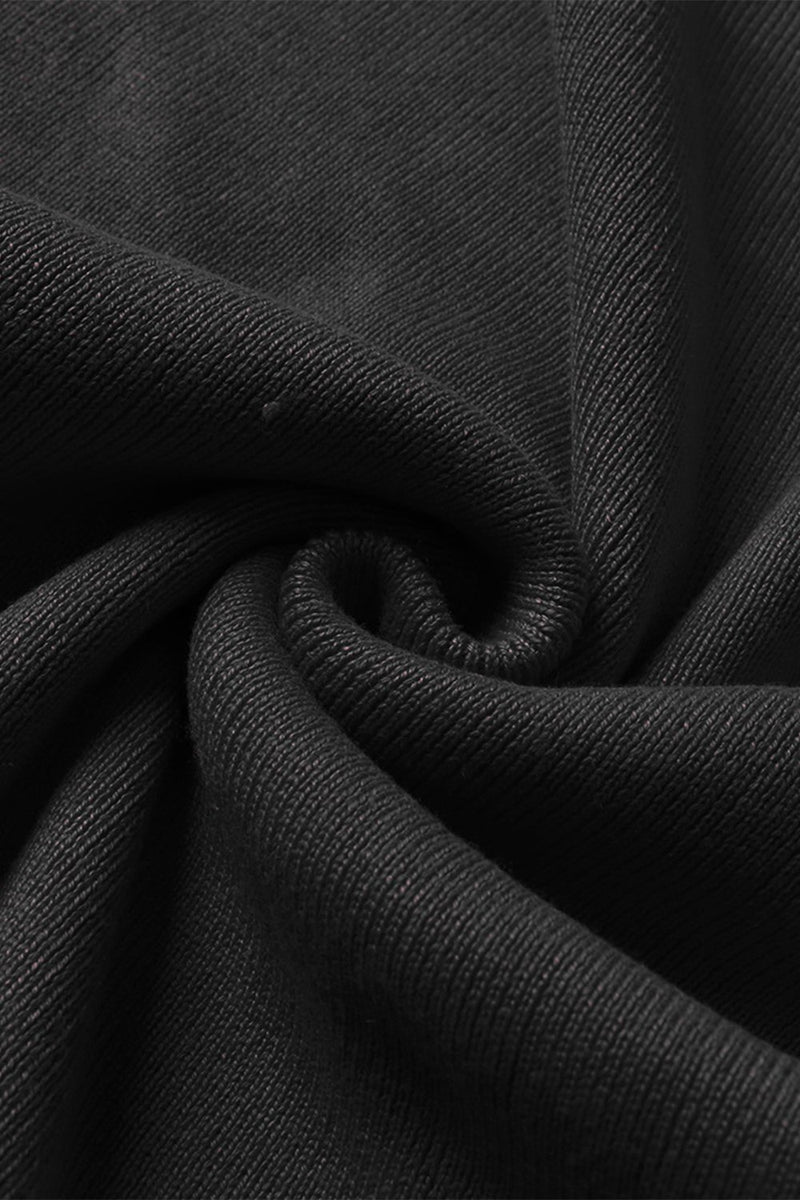 Carica l&#39;immagine nel visualizzatore di Gallery, Abito bodycon in maglia nera