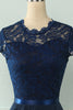 Carica l&#39;immagine nel visualizzatore di Gallery, Navy Midi Pizzo Abito da Sposa