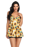 Fiore Giallo Bikini Floreale Due Pezzi