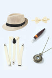 Nero 1920s Set di accessori per uomo
