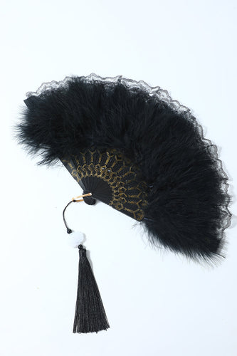 1920 Feather Lace Fan