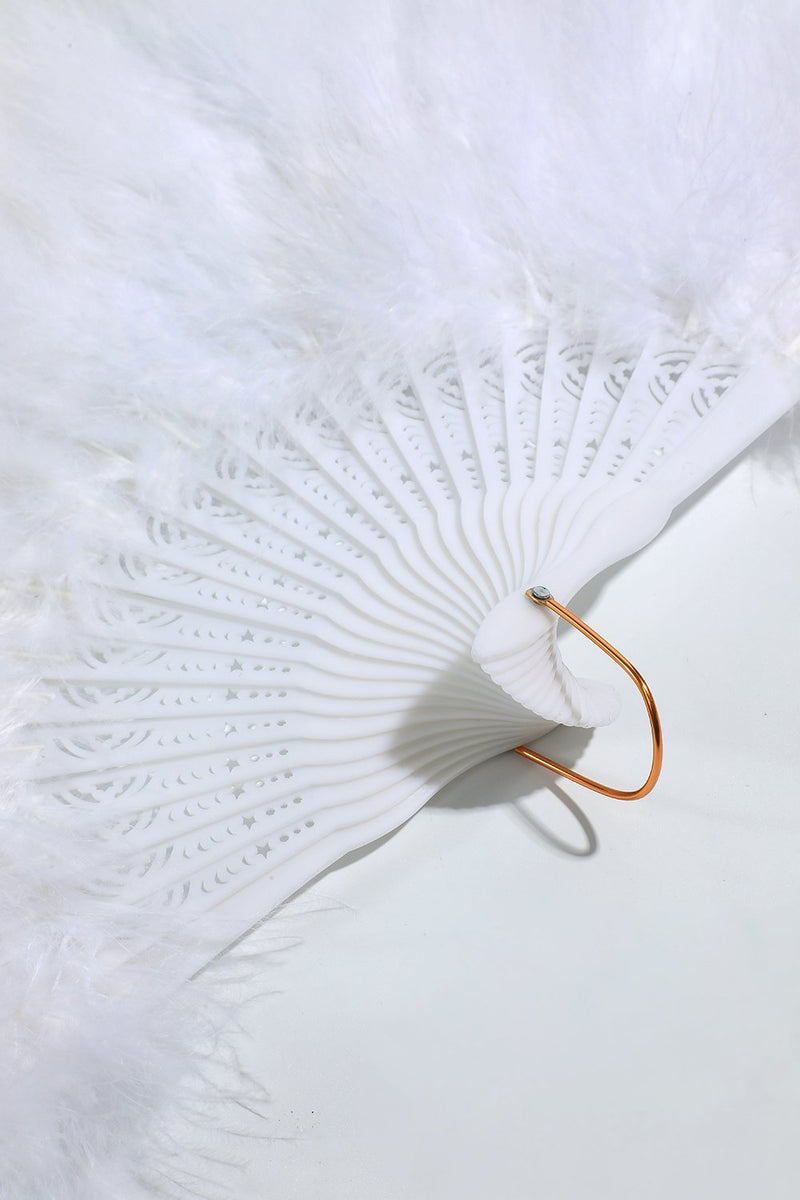 Carica l&#39;immagine nel visualizzatore di Gallery, Gatsby Black Feather Folding Fan