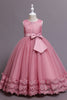Carica l&#39;immagine nel visualizzatore di Gallery, Princess A Line Blush Flower Girl Dress con Bowknot