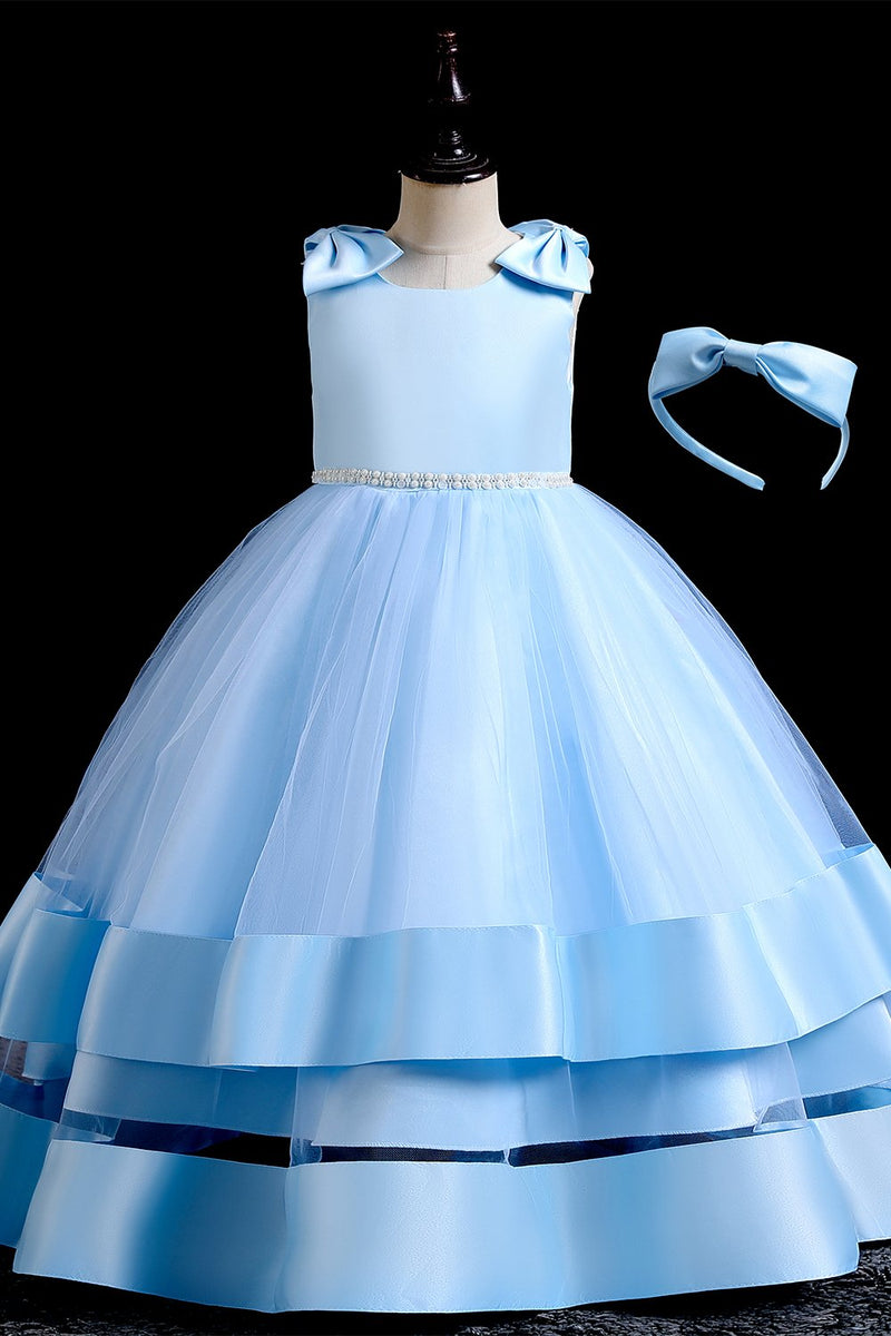 Carica l&#39;immagine nel visualizzatore di Gallery, Puffy Kid&#39;s Princess Party Dress con Bowknot