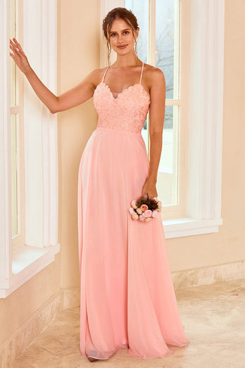 Pizzo Blush Abito da damigella d'onore