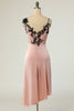 Carica l&#39;immagine nel visualizzatore di Gallery, Fodero V Neck Black Nud Knee Length Party Dress