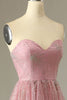Carica l&#39;immagine nel visualizzatore di Gallery, Abito da cerimonia con scollo a cuore e linea A con Criss Cross Back