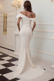 Una spalla Sirena Borgogna Prom Dress