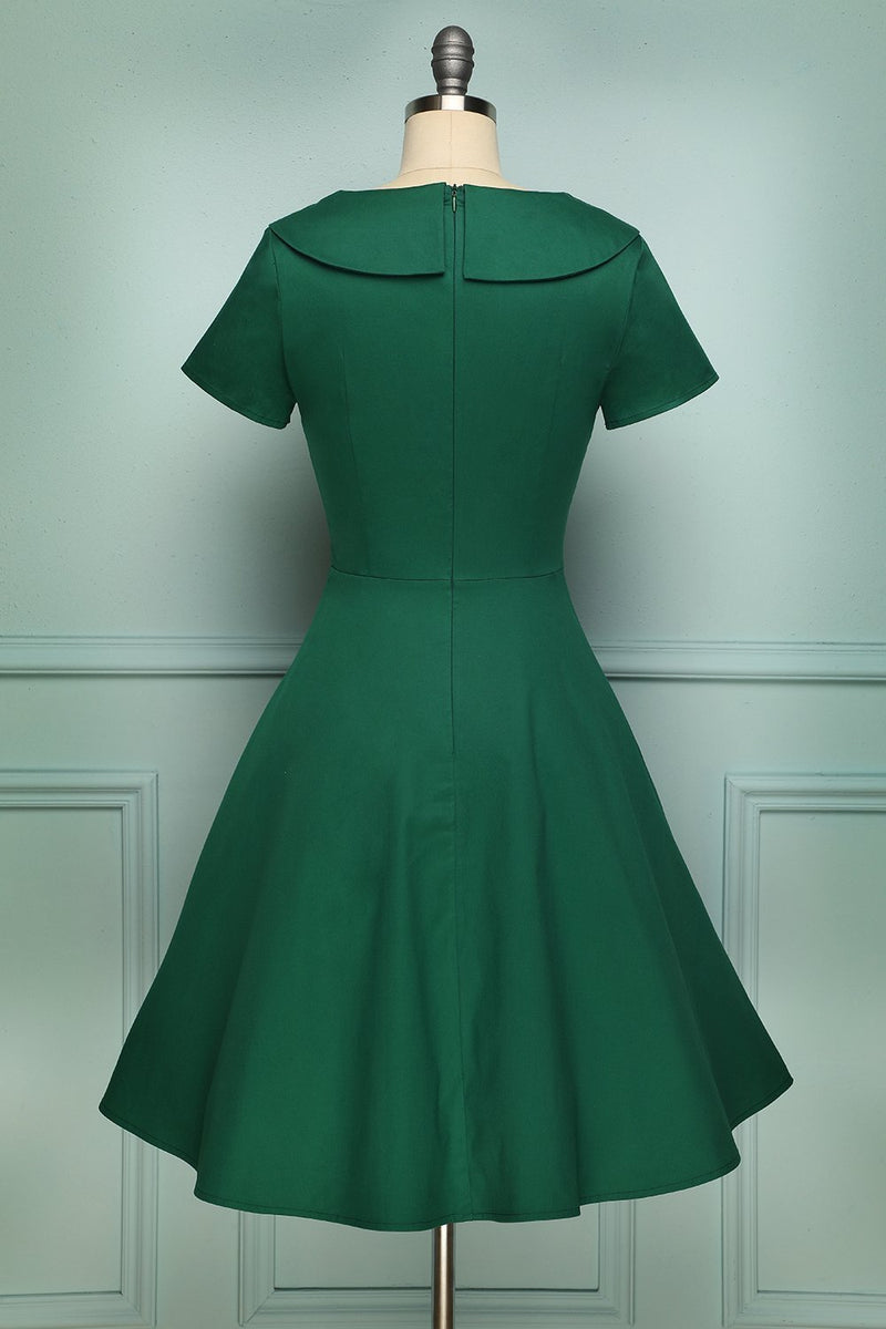 Carica l&#39;immagine nel visualizzatore di Gallery, Green Button Dress - ZAPAKA