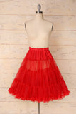 Sottogonna In Tulle Rosso